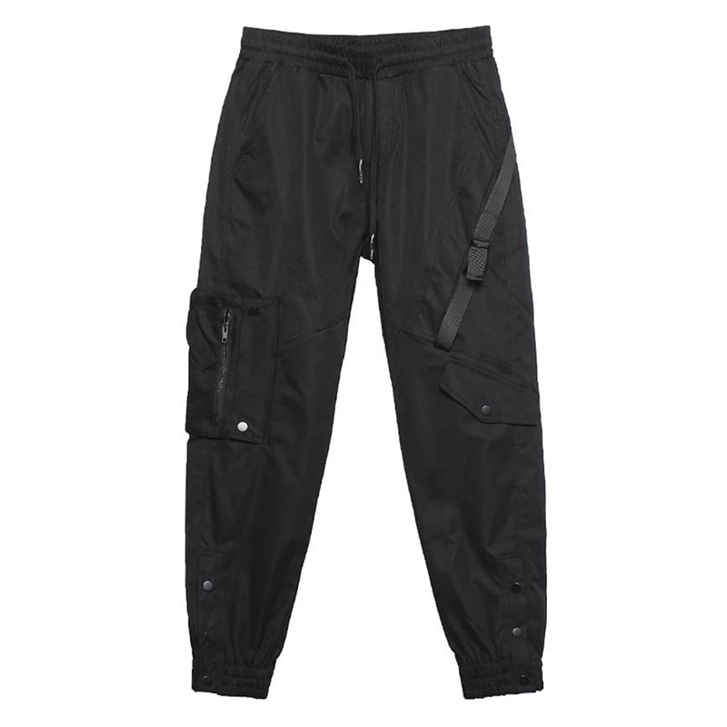 [WL Series]★Casual Pants★ Trousers Bottoms Cool Black Easy to match Harajuku style