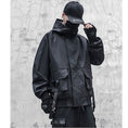 Load image into Gallery viewer, [WL Series] ★Jacket★ Outerwear with hood, unisex, men's black, black, easy to match, unique
