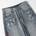 Load image into Gallery viewer, [BIGEMAN Series] ★Denim pants★ Trousers Bottoms Unisex Men's Distressed Stylish Blue
