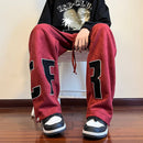 [PPG Series]★Pants★ 4color Casual Pants Bottoms Unisex Men's Large Size Blue Black Red