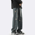 Load image into Gallery viewer, [XGY Series]★Trousers★ 2color Denim Pants Bottoms Unisex Men's Easy to Match Blue Black
