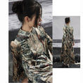 Load image into Gallery viewer, ✿New item! [Big Blue Dragon Series] ★China-style dress★ Cheongsam dress velvet tie-dye retro
