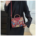 Load image into Gallery viewer, [YUJIAN series]★Bag★ 3color shoulder bag oil painting style floral pattern cute black beige wine red
