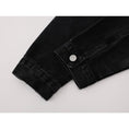 Load image into Gallery viewer, [LHSEN Series] ★Outer★ Denim Jacket Jacket Jeans Tie-dye Women's Black
