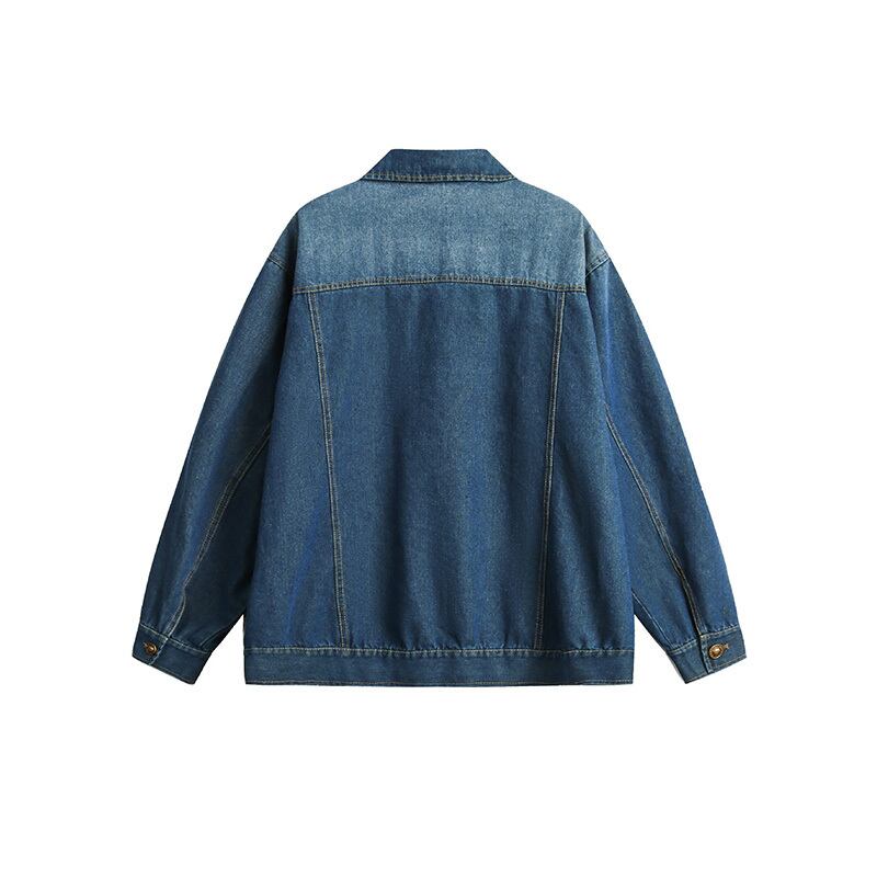 [PMFIVEE Series] ★Jacket★ Outer Denim Jeans Unisex Men's Distressed Stylish