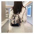 Load image into Gallery viewer, [NANA Series]★Bag★ 3color Rucksack Rucksack Floral Pattern Cute Blue Black Brown
