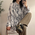 Load image into Gallery viewer, ✿New item! [UATONLINE Series] ★China style shirt★ Long sleeve shirt Ink pattern tops Unisex Men's China button
