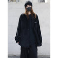 Load image into Gallery viewer, [OOPSJOYCE Series]★Shirt★ Tops Long Sleeve Shirt Corduroy Simple Black Black ML XL 2XL
