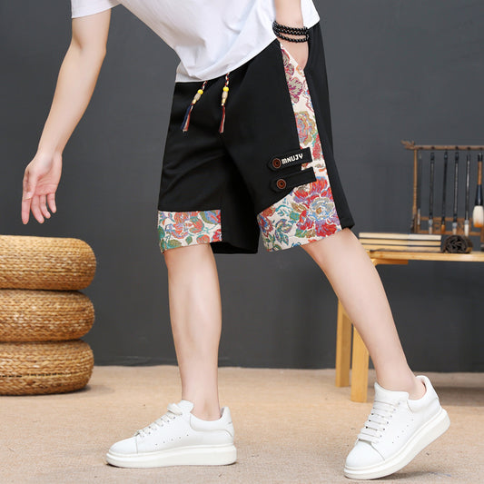 [PUBU Series] ★Shorts★ 4 colors Bottoms Shorts Unisex Men's Contrast Black Beige Green Brown