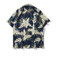 Load image into Gallery viewer, [HTTAOSUP Series] ★Shirt★ Tops, short sleeves, unisex, men's, floral pattern, blue, summer clothing, aloha shirt
