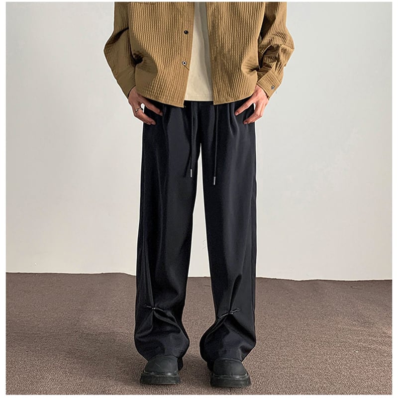 ✿New item! [BIGEMAN Series] ★China style pants★ 2color casual pants bottoms unisex men's large size black chinese button