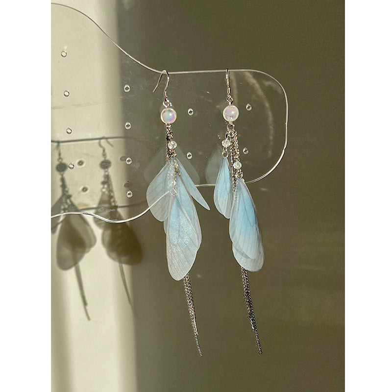 [SUZEE Series] ★Earrings★ Pierced earrings or earrings accessories for women, cute, date, butterfly, fringe