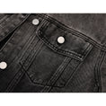 Load image into Gallery viewer, [LHSEN Series] ★Outer★ Denim Jacket Jacket Jeans Tie-dye Women's Black
