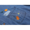 Load image into Gallery viewer, [WUSUOBZ Series] ★Shirt★ Denim shirt top short sleeve embroidery unisex men women cartoon
