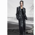 Load image into Gallery viewer, ✿New item! [Big Blue Dragon Series] ★China style outerwear★ Blazer print fashion black black
