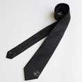 Load image into Gallery viewer, [Daiki Series] ★Tie★ Chinese style tie, accessory, decoration, men's birthday gift, letter pattern, black, black
