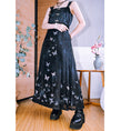 Load image into Gallery viewer, [Kokaisha---Butterfly Gin Series] ★Chinese-style skirt★ 2 colors Bottoms Wrap skirt Black Pink
