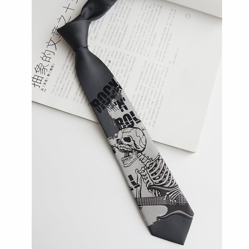 [Daiki Series] ★Tie★ Accessory Decoration Men's Birthday Present Retro Design Skull Skull