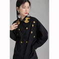 Load image into Gallery viewer, [ZHONG CHUANG Series]★China style shirt★ 2color embroidery tops cotton black white
