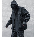 Load image into Gallery viewer, [WL Series] ★Jacket★ Outerwear with hood, unisex, men's black, easy to match with design.
