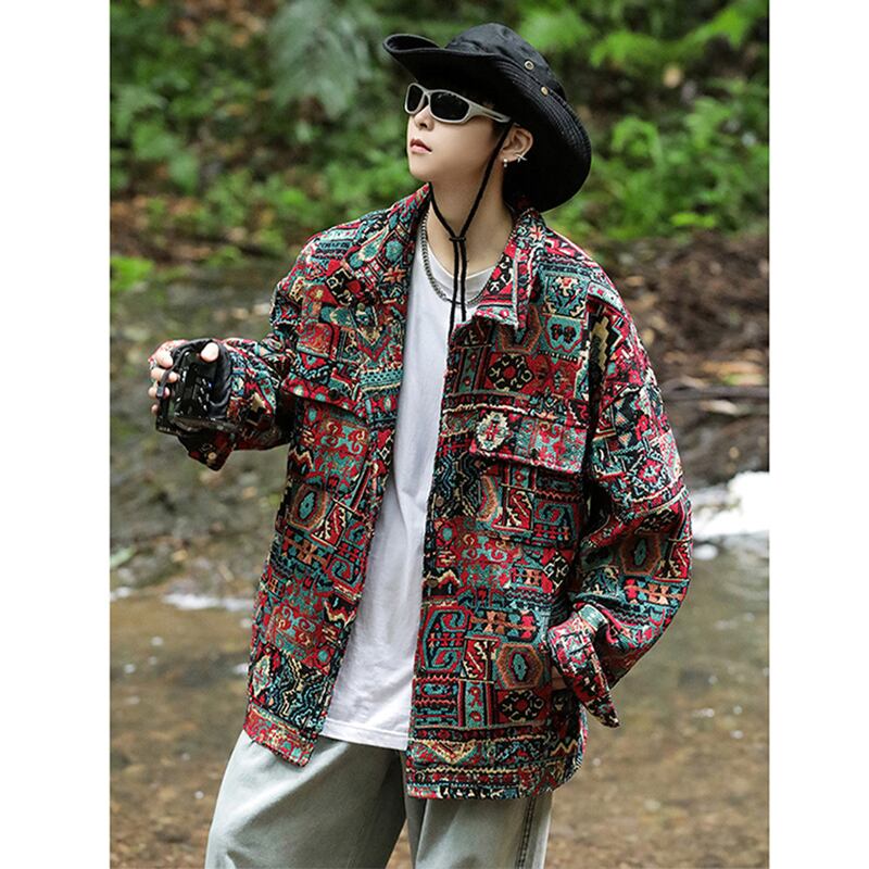 [OULANGSEN Series]★Jacket★ Outerwear Unisex Men's Large Size Ethnic Style Casual