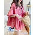 Load image into Gallery viewer, [XUELI Series] ★Tops★ T-shirts in 2 colors for women, with a stylish design, blue and pink
