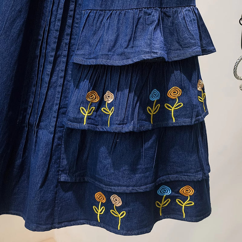 [HANMOYAN Series] ★Denim pants★ Pants Bottoms Butterfly Unique Women's Cute Easy to match