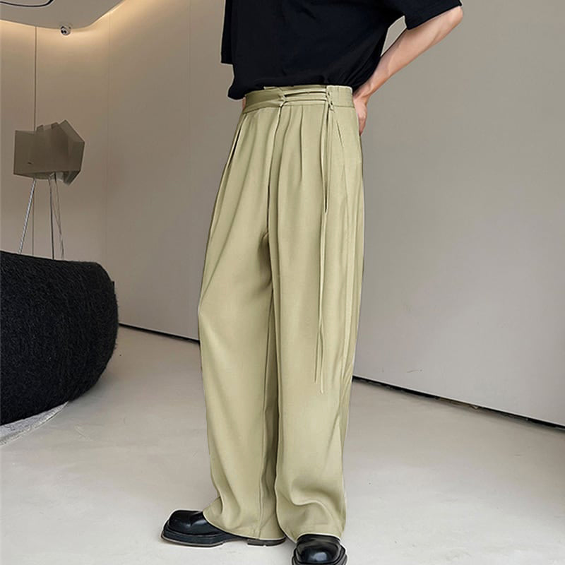 [Irie Series] ★Casual Pants★ 2color Bottoms Unisex Men's Casual Loose Solid Color