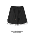 Load image into Gallery viewer, [BIGEMAN Series] ★Shorts★ Chinese-style pants, 2 colors, bottoms, short pants, unisex, men's, fake layered, black, gray
