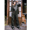 Load image into Gallery viewer, ✿New item! [Kokaisha --- Cloudflip Series] ★China style trousers★ Bottoms Casual pants Switching Black Black
