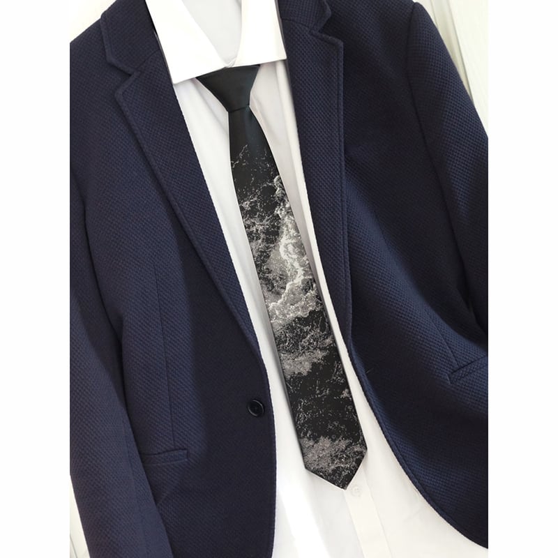 [Daiki Series] ★Tie★ Chinese style tie, accessory, decoration, men's birthday gift, easy to match, wave