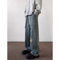 Load image into Gallery viewer, [PPG Series]★Denim Pants★ 2color Jeans Bottoms Trousers Unisex Men's Cross Black Blue
