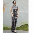 Load image into Gallery viewer, ✿New item! [Daiseiryusu series]★China style dress★Cheongsam dress velvet long length slimming wear
