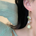 Load image into Gallery viewer, [TIAOWU Series] Earrings, Pierced Earrings, Accessories, Women's, Date, Improve Your Look, Green
