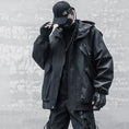 Load image into Gallery viewer, [WL Series] ★Jacket★ Outerwear with hood, unisex, men's black, easy to match with design.
