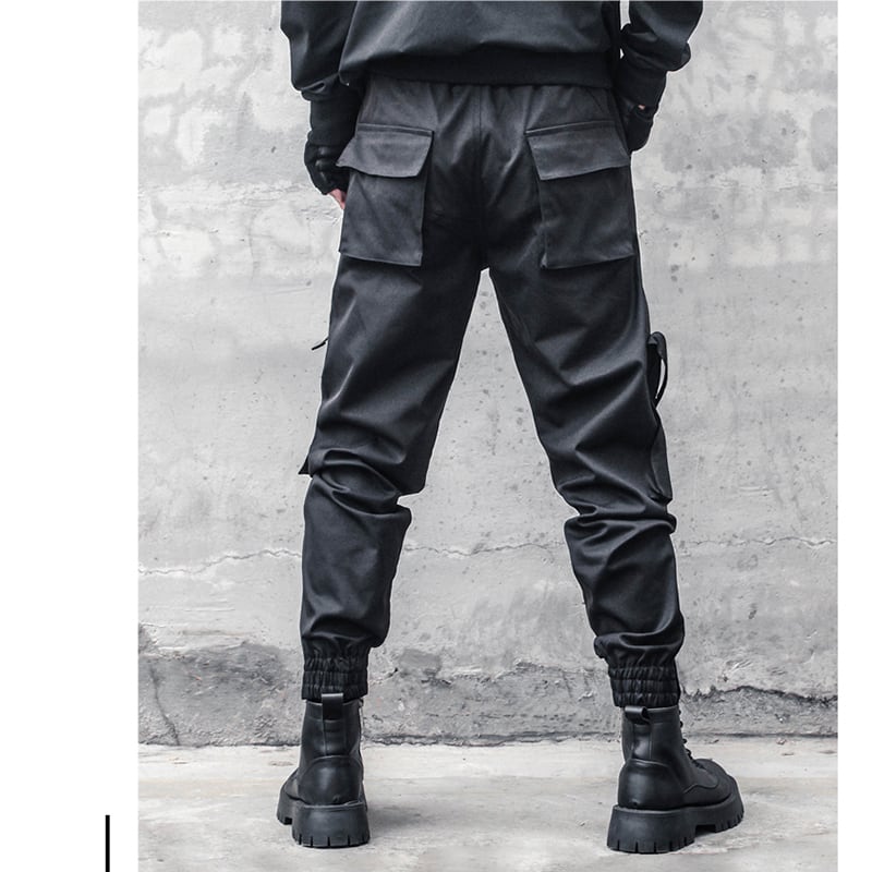 [WL Series]★Casual Pants★ Trousers Bottoms Cool Black Easy to match Harajuku style