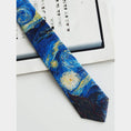 Load image into Gallery viewer, [Daiki Series]★Tie★ Accessory Decoration Oil Painting Style Men's Birthday Present Blue Blue Cute
