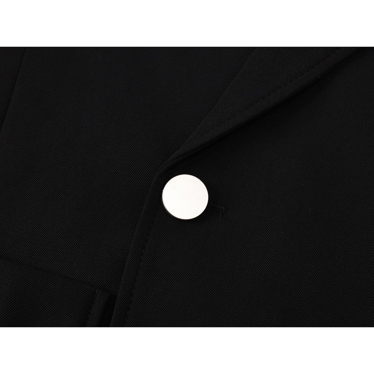 [LHSEN Series] ★Outer★ Jacket Blazer Designed Casual Black Black