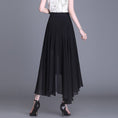 Load image into Gallery viewer, [Kunbanran Series]★Skirt★ 2color Bottoms Chiffon Irregular Slimming Black Brown Large size
