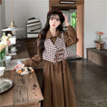 Load image into Gallery viewer, [JIGUJIGU series] ★Chinese style setup★ Large size black brown dress vest
