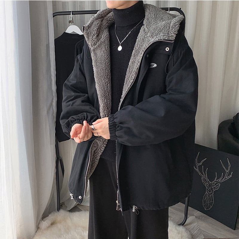 [Morimoto Series] ★Winter Coat★ 3color Thick Warm Unisex Men's Cold Protection Beige Green Black ML XL 2XL