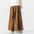 Load image into Gallery viewer, [Shu Han Ink Series]★China style pants★ 3color gaucho pants, vertical stripes, unisex, men's, loose, large size
