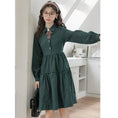 Load image into Gallery viewer, [Ali Series] ★One Piece★ Women's Shirt Dress Green Commuting Date Cute SML XL
