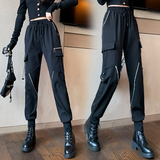 [TysonSing Series] ★Casual Pants★ Bottoms Pants Slimming Fashion Black Easy to match