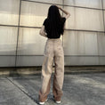 Load image into Gallery viewer, [SUFEI Series]★Denim Pants★ Trousers Bottoms Casual Distressed Unisex Brown Fashion
