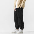 Load image into Gallery viewer, [Adoki series] ★China style pants★ 3color China button bottoms men's large size brown black gray
