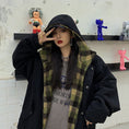 Load image into Gallery viewer, [Style Series]★Outerwear★ Jacket, Unisex, Men's, Can be worn on both sides, Plaid pattern, Hood, Loose, ML, XL
