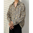 Load image into Gallery viewer, [AIMAKOU Series] ★Floral Pattern Shirt★ Tops Print Long Sleeve Shirt Retro Thin ML XL 2XL 3XL
