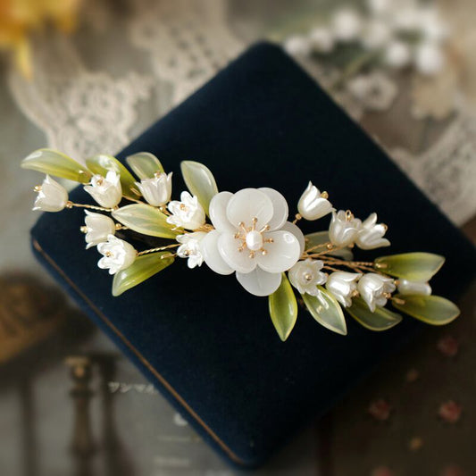 [Ma series] ★China style hair ornament★ Barrette hairpin 1 piece Ladies accessories Lily of the Valley Lily of the valley Flower Improves temperament