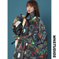 Load image into Gallery viewer, [GEBOXUAN Series]★Jacket that can be worn on both sides★ 2color outerwear, unisex, men's, graffiti print, unique
